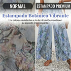 Samira - Pantalón fluido estampado con cordón ajustable