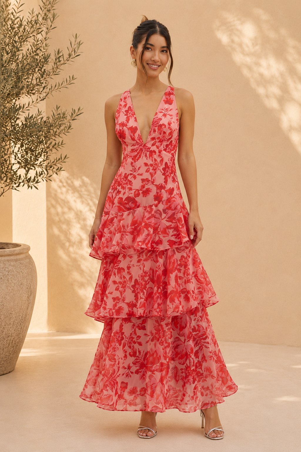 Eva | Vestido Midi con Volantes