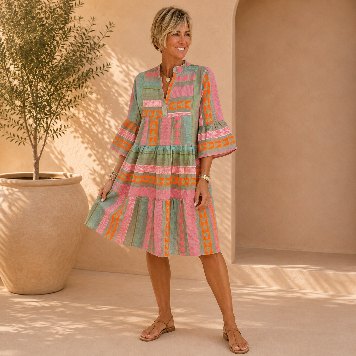 Kiki | Elegante Vestido Midi de Primavera