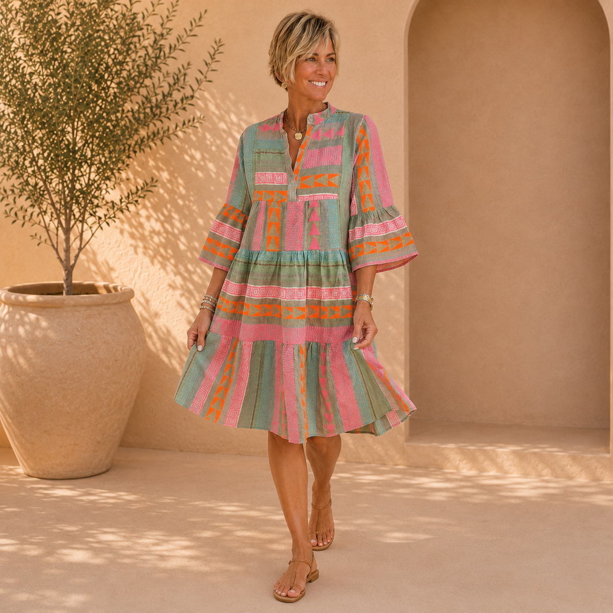 Kiki | Elegante Vestido Midi de Primavera