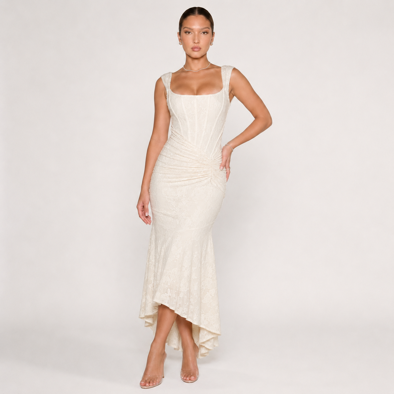 Vestido Ziva de Cintura Esculpida