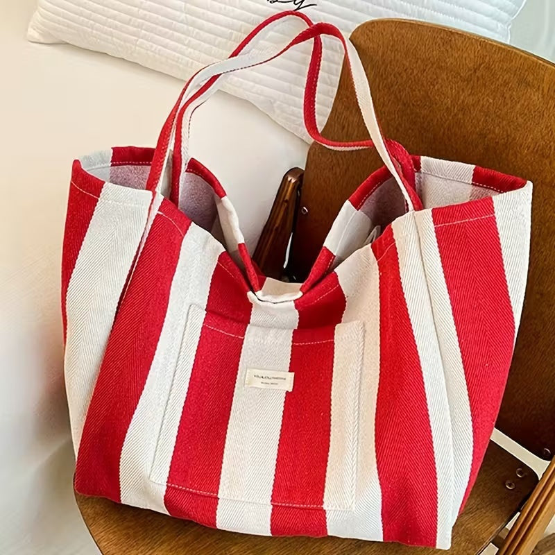 Macarena | Bolso Shopper de Rayas Mujer Gran Capacidad