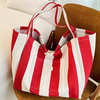 Macarena | Bolso Shopper de Rayas Mujer Gran Capacidad
