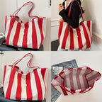 Macarena | Bolso Shopper de Rayas Mujer Gran Capacidad