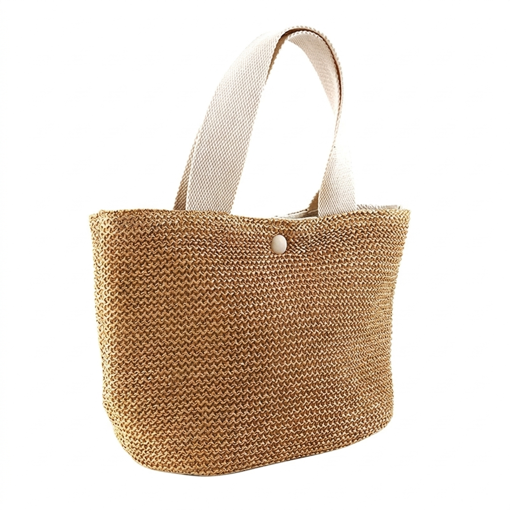 Dolores | Bolso Shopper Trenzado de Paja Mujer Asa Corta