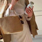 Dolores | Bolso Shopper Trenzado de Paja Mujer Asa Corta