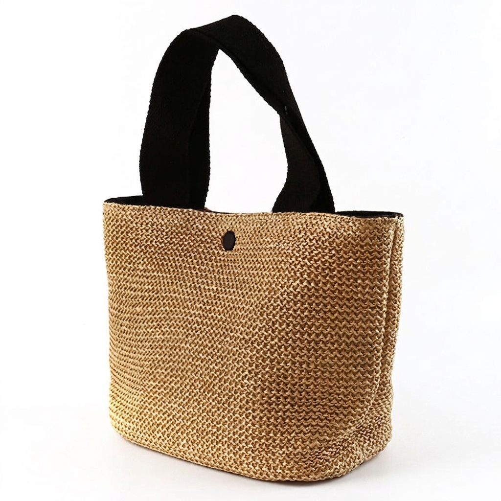 Dolores | Bolso Shopper Trenzado de Paja Mujer Asa Corta