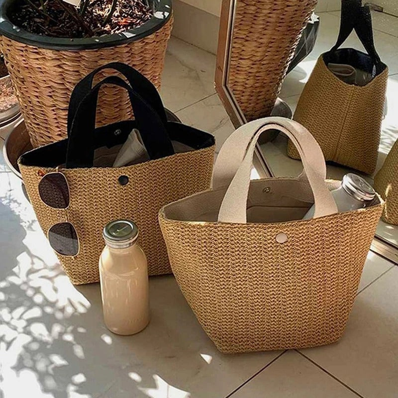Dolores | Bolso Shopper Trenzado de Paja Mujer Asa Corta