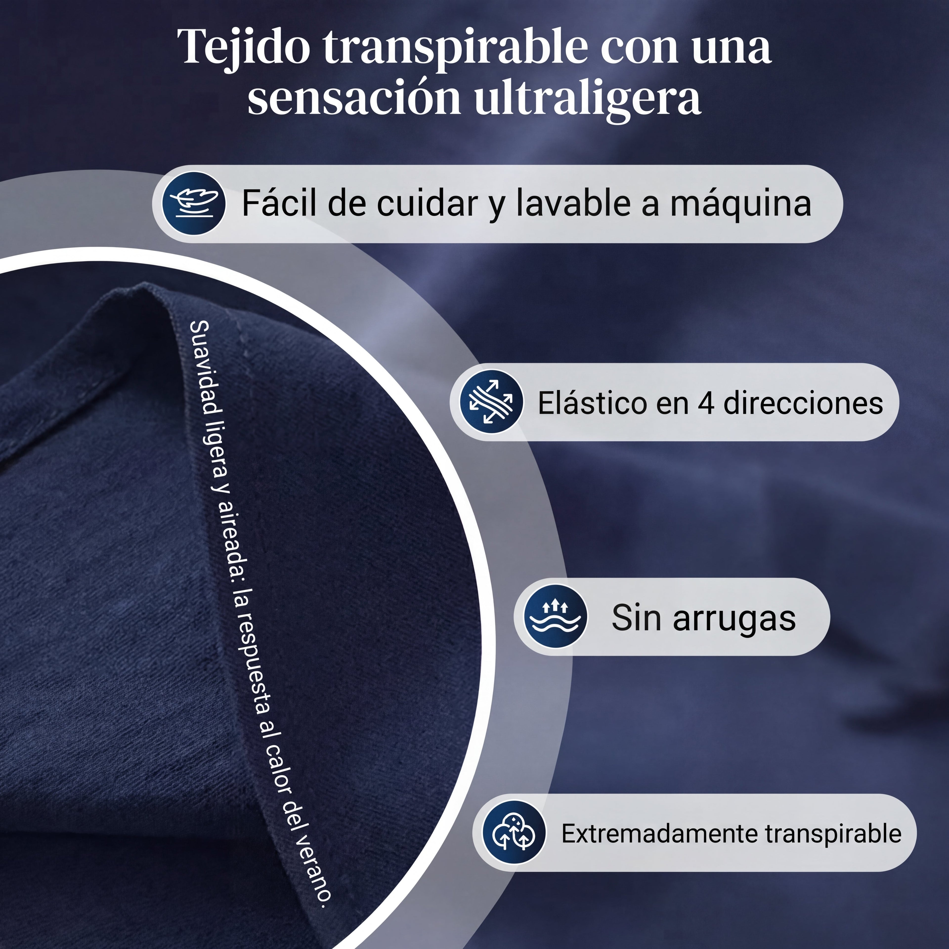 Celia - Blusa lisa de manga corta y corte holgado