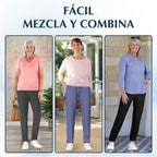 Noa - pantalón casual unisex, extremadamente suave y flexible con caída elegante