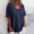 Blusa De Lino Mujer Atemporal Y Ligera