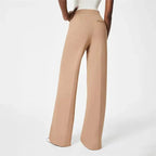 Mónica- Pantalón elástico de tiro alto y botones dorados