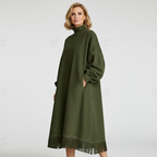 Teresa – Vestido fluido de ante sintético