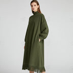 Teresa – Vestido fluido de ante sintético